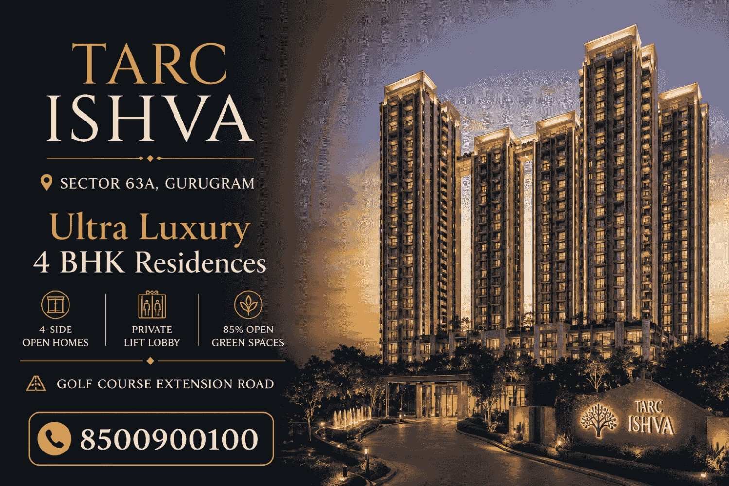Tarc Ishva Gurgaon Sector 63A: A Premium Residential Address on Golf Course Extension Road
