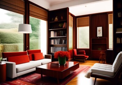 living-room-with-red-chair-white-chair