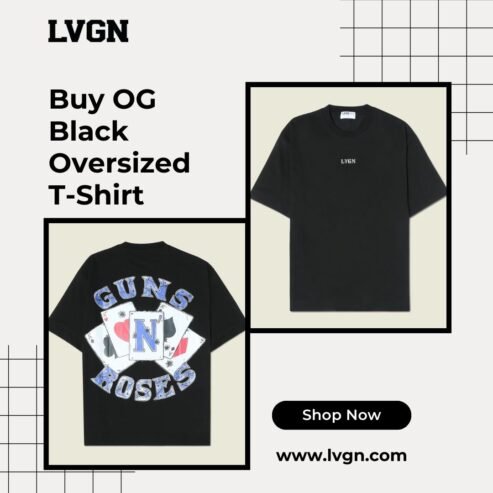 Urban Edge with The OG Black Oversized T-Shirt-LVGN