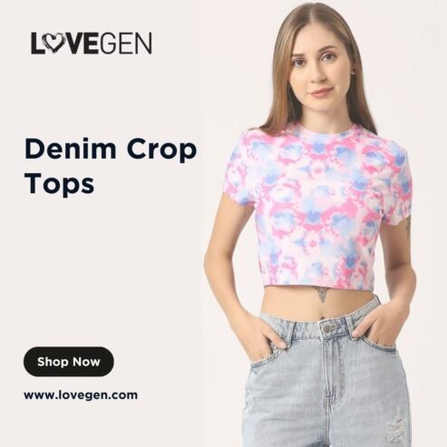 Buy Denim Crop Tops online in India – Lovegen