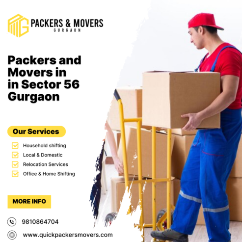 Hire the Best Packers and Movers in Sector 56 Gurgaon