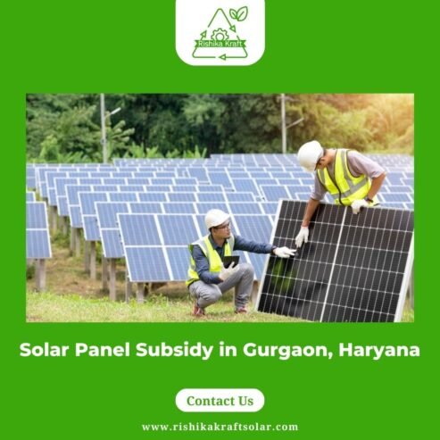Solar Panel Subsidy in Gurgaon, Haryana – Rishika Kraft Solar