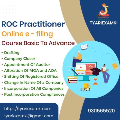 Roc Practitioner Online e Filing Course Basic to Advance