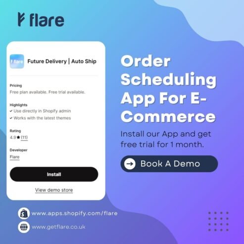 Optimize Your E-Commerce with Flare’s Order Scheduling App