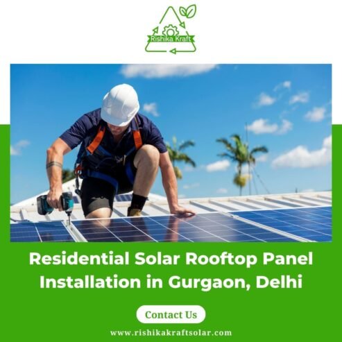 Residential Solar Rooftop Panel Installation in Gurgaon, Delhi