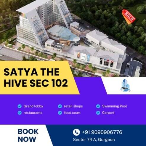 Prime Commercial Space for Lease: Satya the Hive, Sector 102, Gurgaon