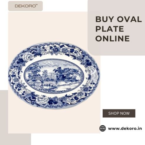 Buy Oval Plate Online at Dekoro