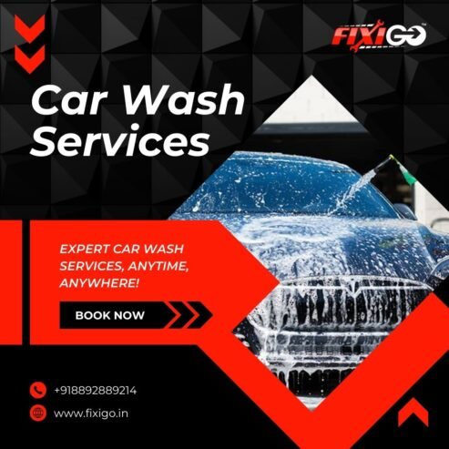 Convenient Car Wash at Home with FixiGo