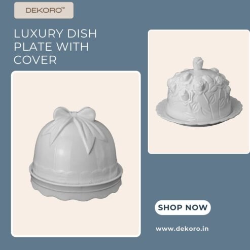 Luxury Dish Plate With Cover