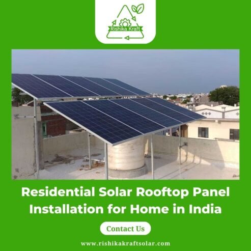 Residential Solar Rooftop Panel Installation for Home in India