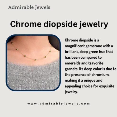Stunning Chrome Diopside Jewelry | Elegant Green Gemstone Pieces