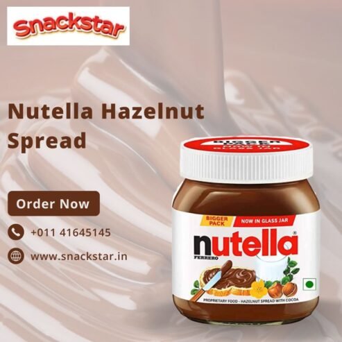 Savor the deliciousness of Snackstar’s Nutella Hazelnut Spread