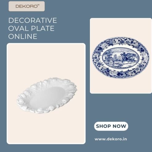 Buy Decorative Oval Plate Online in India