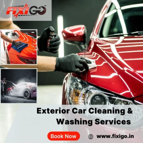 Exterior Car Cleaning Services Made Easy with FixiGo!