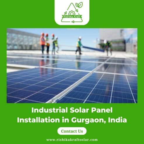 Industrial Solar Panel Installation in Gurgaon, India – Rishika Kraft Solar