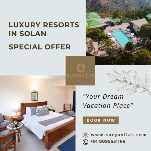 Luxury Resorts in Solan Special Offer