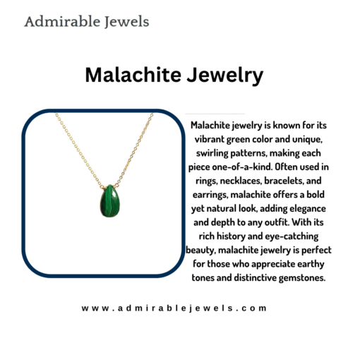 Elegant Malachite Jewelry -Unique Gemstone Designs