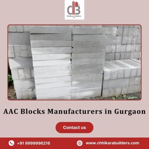 Best AAC Blocks Manufacturers in Gurgaon for Your Construction Needs