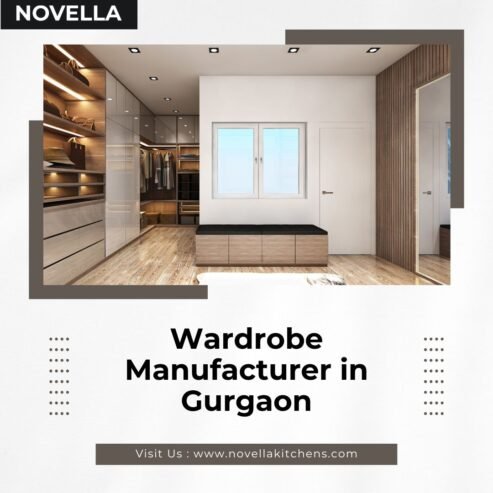 Top Wardrobe Manufacturer in Gurgaon – Novella Kitchens