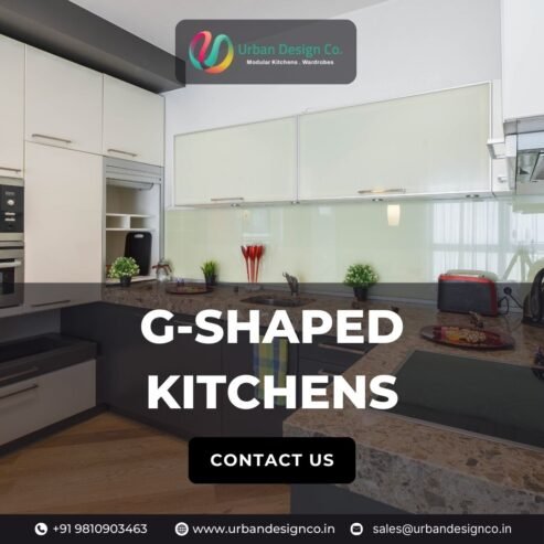 Stylish G-Shaped Kitchens by Urban Design Co.