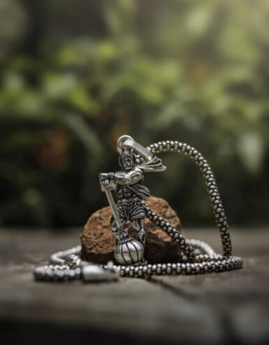 Hanuman Pendant with Silver Chain |Perfect for Daily Devotion