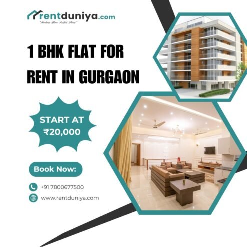 1 BHK Flat on Rent in Gurgaon – Budget-Friendly Options Available
