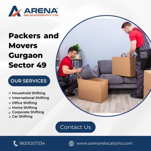 Best Packers and Movers Gurgaon Sector 49 – Arena Relocations Pvt Ltd
