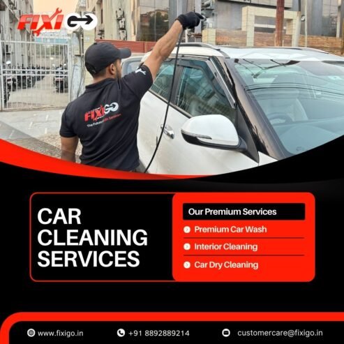 Premium Car Cleaning Service with FixiGo