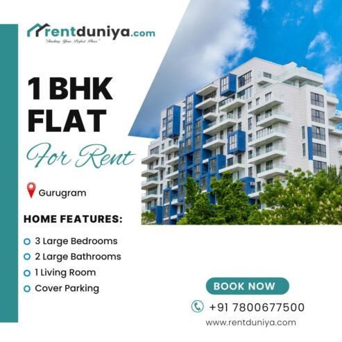 1 BHK Flat for Rent in Gurgaon – Best Locations & Prices