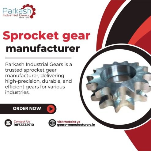 Trusted Sprocket Gear Manufacturer – High-Performance Gears by Parkash Industrial Gears