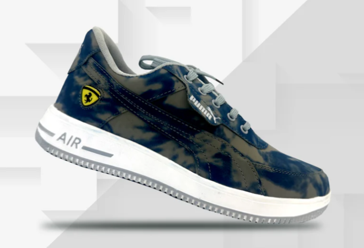 Men’s Blue Camouflage Air Sneakers | Stylish & Comfortable Footwear