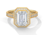 halo engagement ring– Aurika Gems