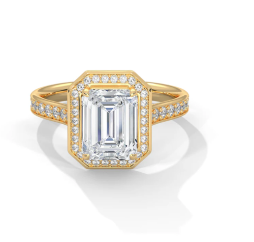 halo engagement ring– Aurika Gems