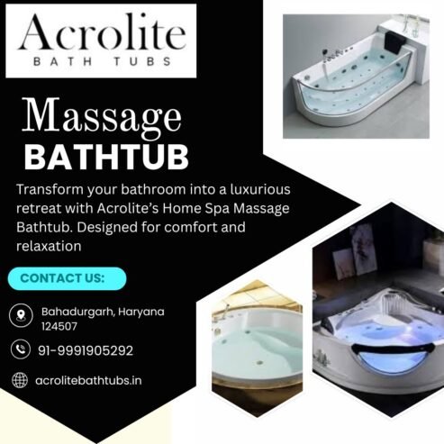 Home Spa Massage Bathtub – Quick Installation Available